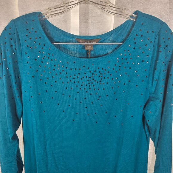 Tommy Bahama Sequin Teal Green Blue Mini Dress size Large NWT - Picture 2 of 9